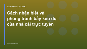 Read more about the article Cách nhận biết và phòng tránh bẫy kèo dụ của nhà cái trực tuyến