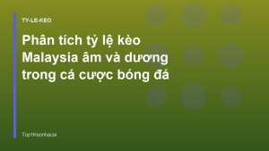 Read more about the article Phân tích tỷ lệ kèo Malaysia âm và dương trong cá cược bóng đá